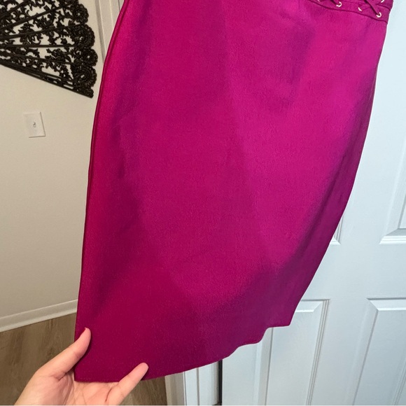 Fashion Nova Plus Size 2X - Wine Colored Nightingale Bandage Dress NWT - Picture 5 of 17